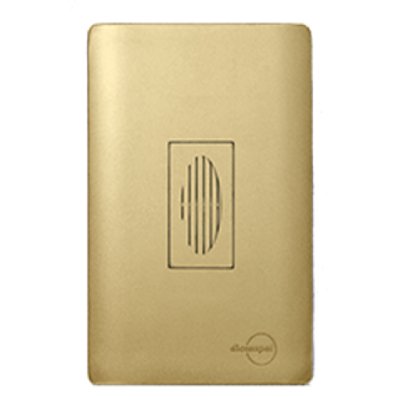 Conjunto Cigarra Bivolt 4x2 - Novara Especiais Dourada